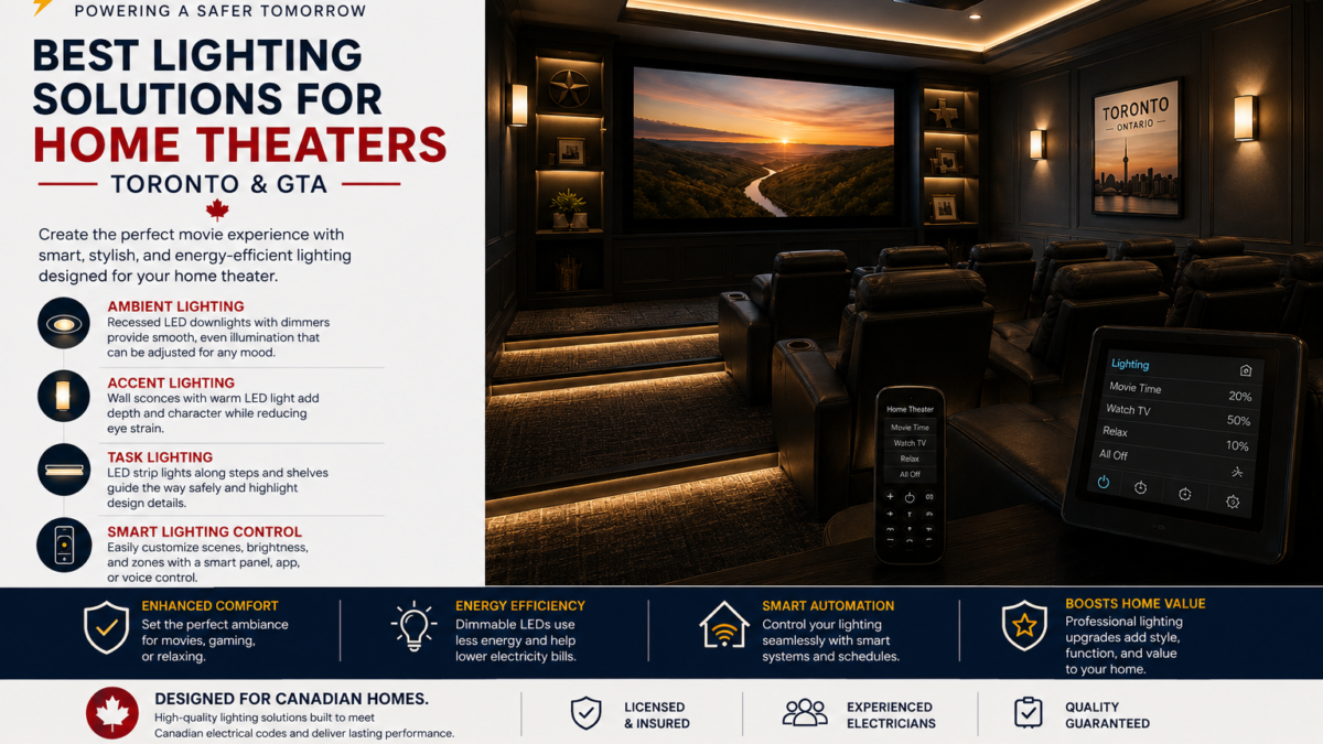 BEST LIGHTING SOLUTIONS FOR HOME THEATERS IN TORONTO & GTA BEST LIGHTING SOLUTIONS FOR HOME THEATERS IN TORONTO & GTA