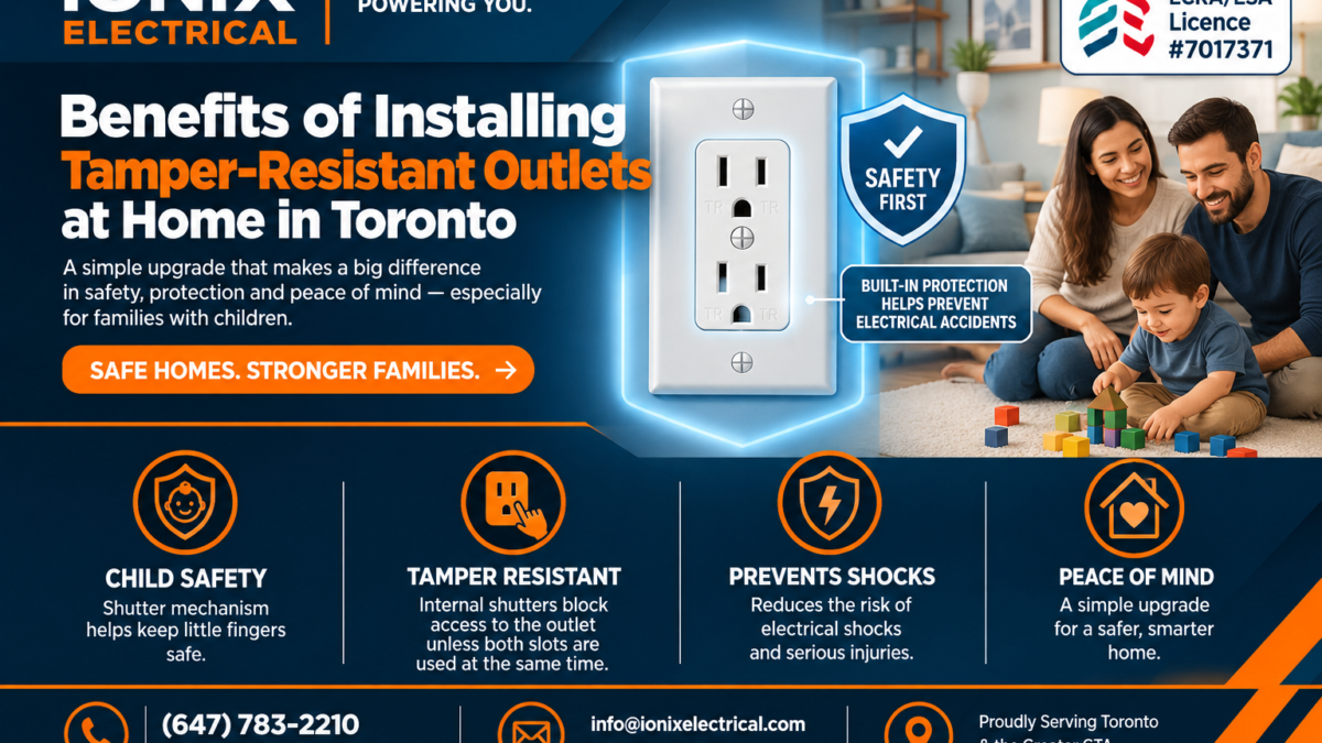 BENEFITS OF INSTALLING TAMPER-RESISTANT OUTLETS AT HOME IN TORONTO BENEFITS OF INSTALLING TAMPER-RESISTANT OUTLETS AT HOME IN TORONTO