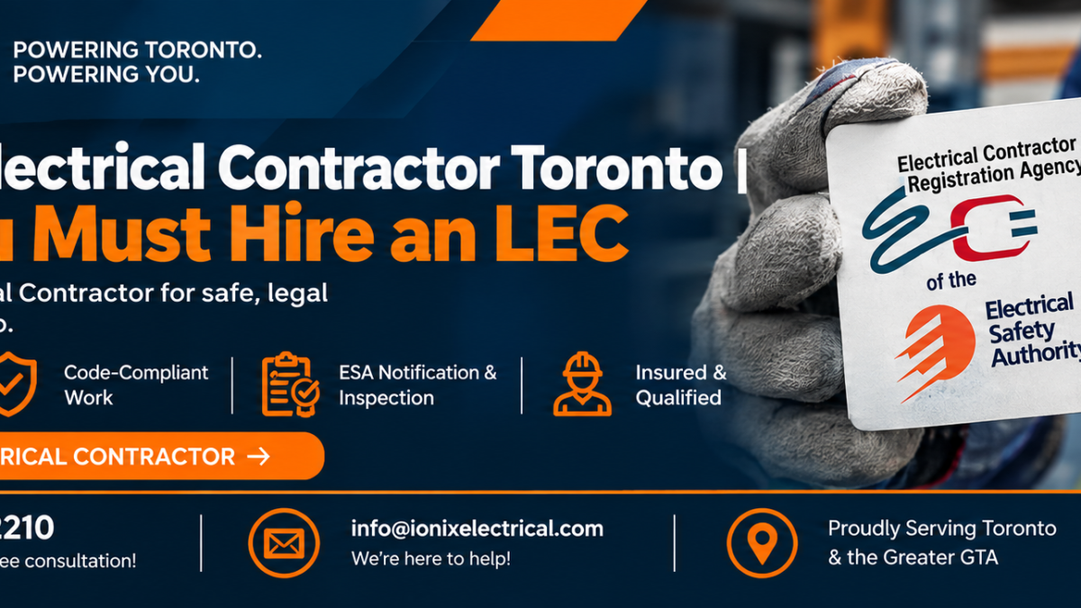 LICENSED ELECTRICAL CONTRACTOR TORONTO | WHY YOU MUST HIRE AN LEC LICENSED ELECTRICAL CONTRACTOR TORONTO | WHY YOU MUST HIRE AN LEC
