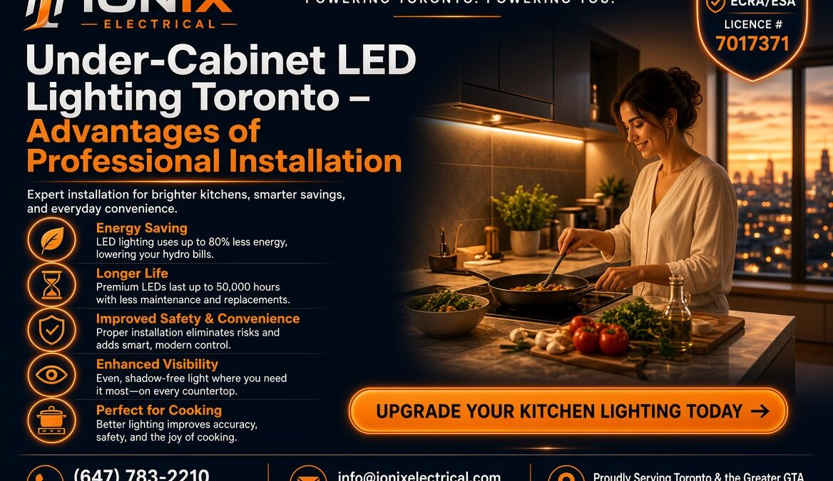 UNDER-CABINET LED LIGHTING TORONTO – ADVANTAGES OF PROFESSIONAL INSTALLATION UNDER-CABINET LED LIGHTING TORONTO – ADVANTAGES OF PROFESSIONAL INSTALLATION